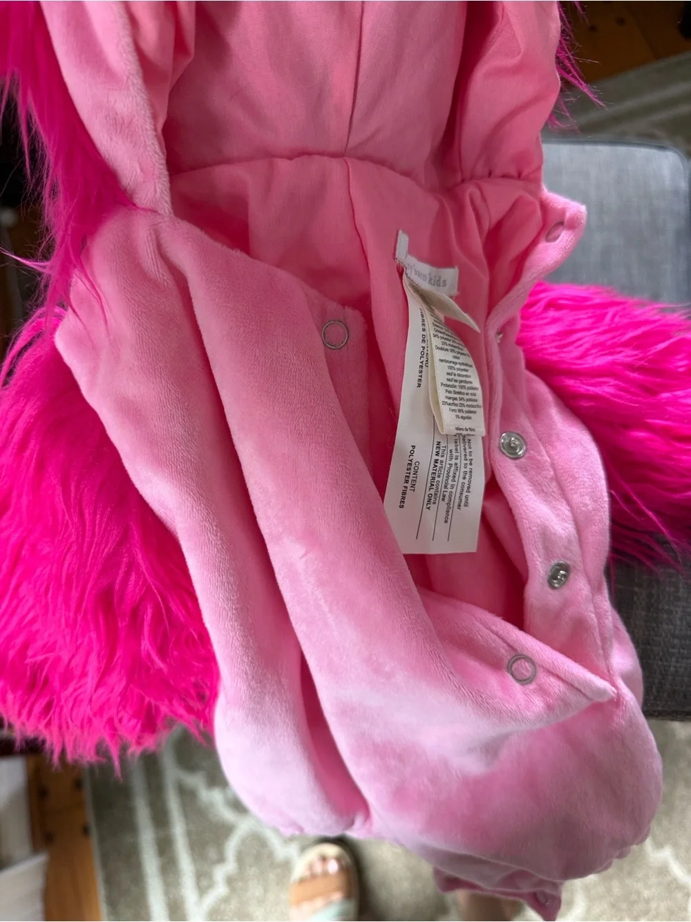 Pottery barn kids pink flamingo Halloween costume 0-6 months
